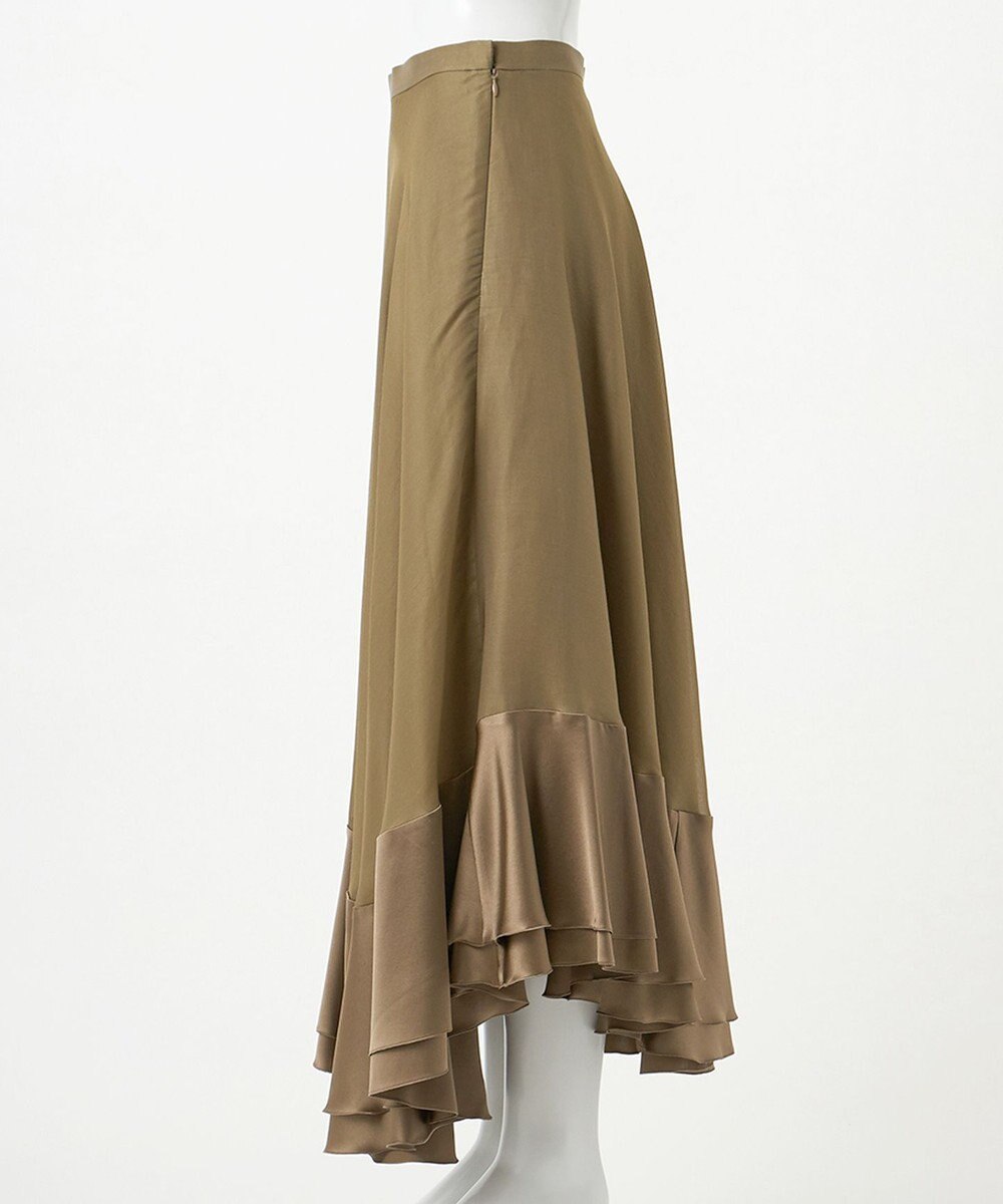 23区 【エステータ】ドレープサテン フレアスカート 