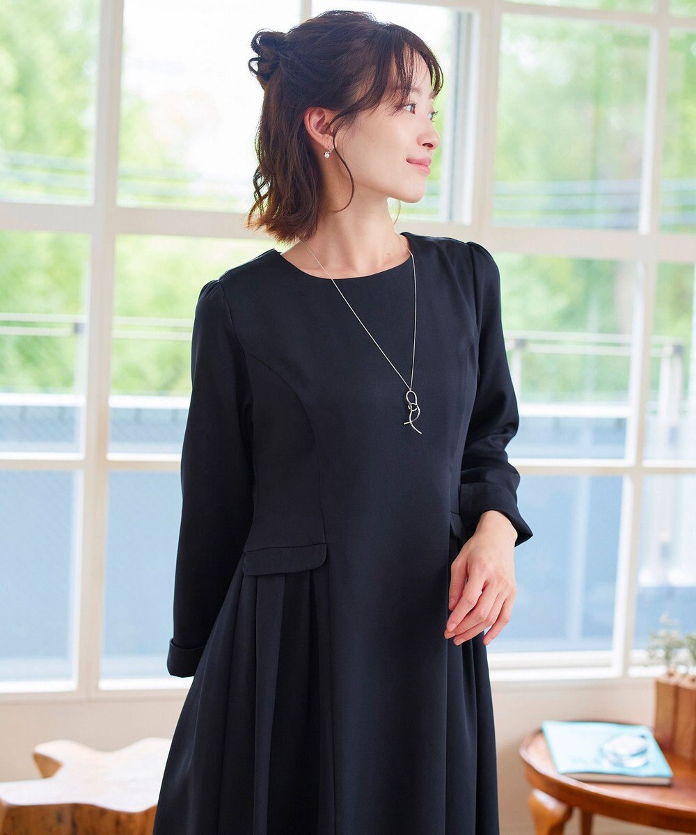 Tiaclasse 【洗える】サイドフラップワンピース 