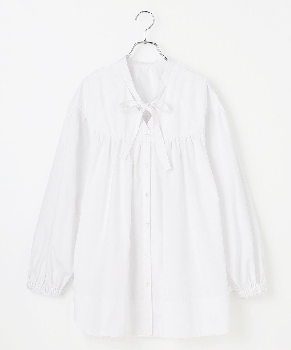 #Newans 【アイロンいらず】バストカットギャザーブラウス 