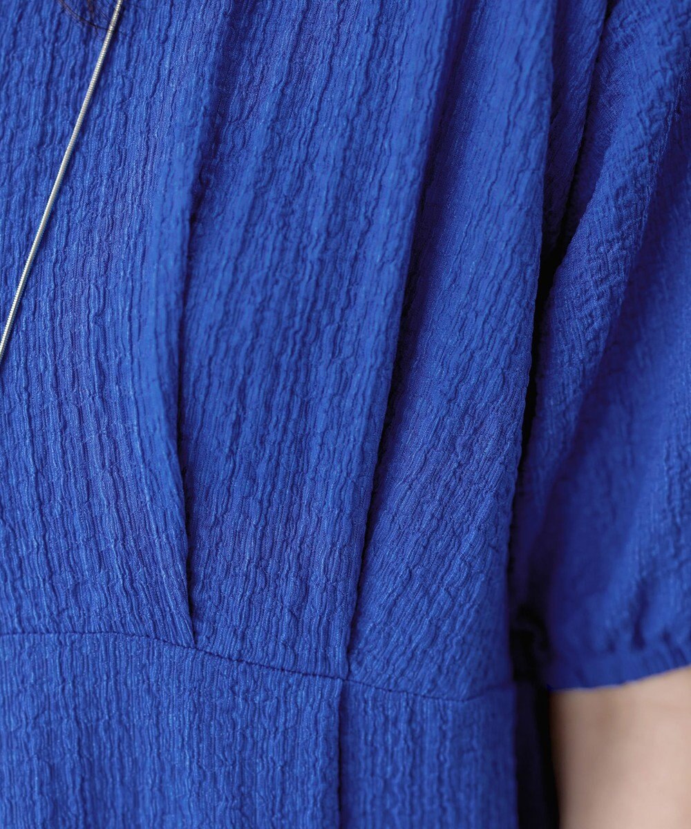 Tiaclasse 【新色追加・洗える】ワッフルVネックワンピース 