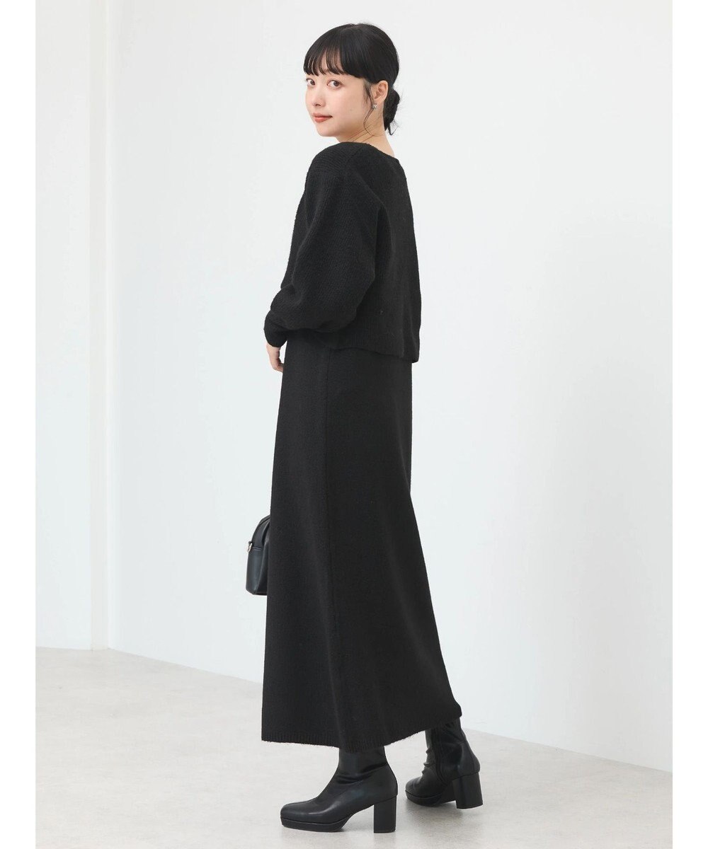 earth music&ecology Ｓｅｔ２点クロスニット＋ノースリーブニットワンピース 