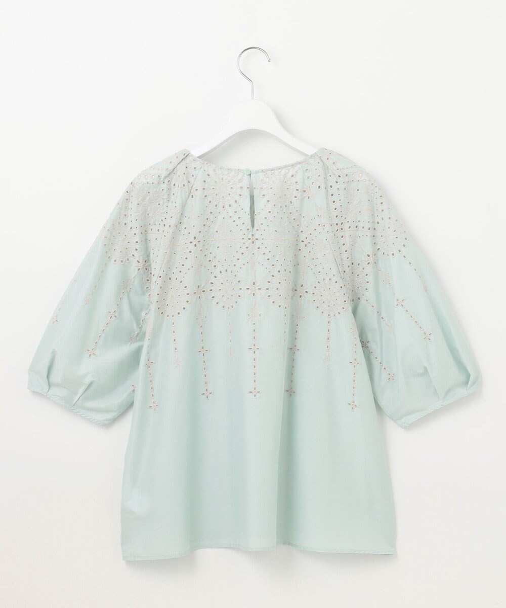 自由区 【カタログ掲載・洗える】エンブロイダリーローン ブラウス 