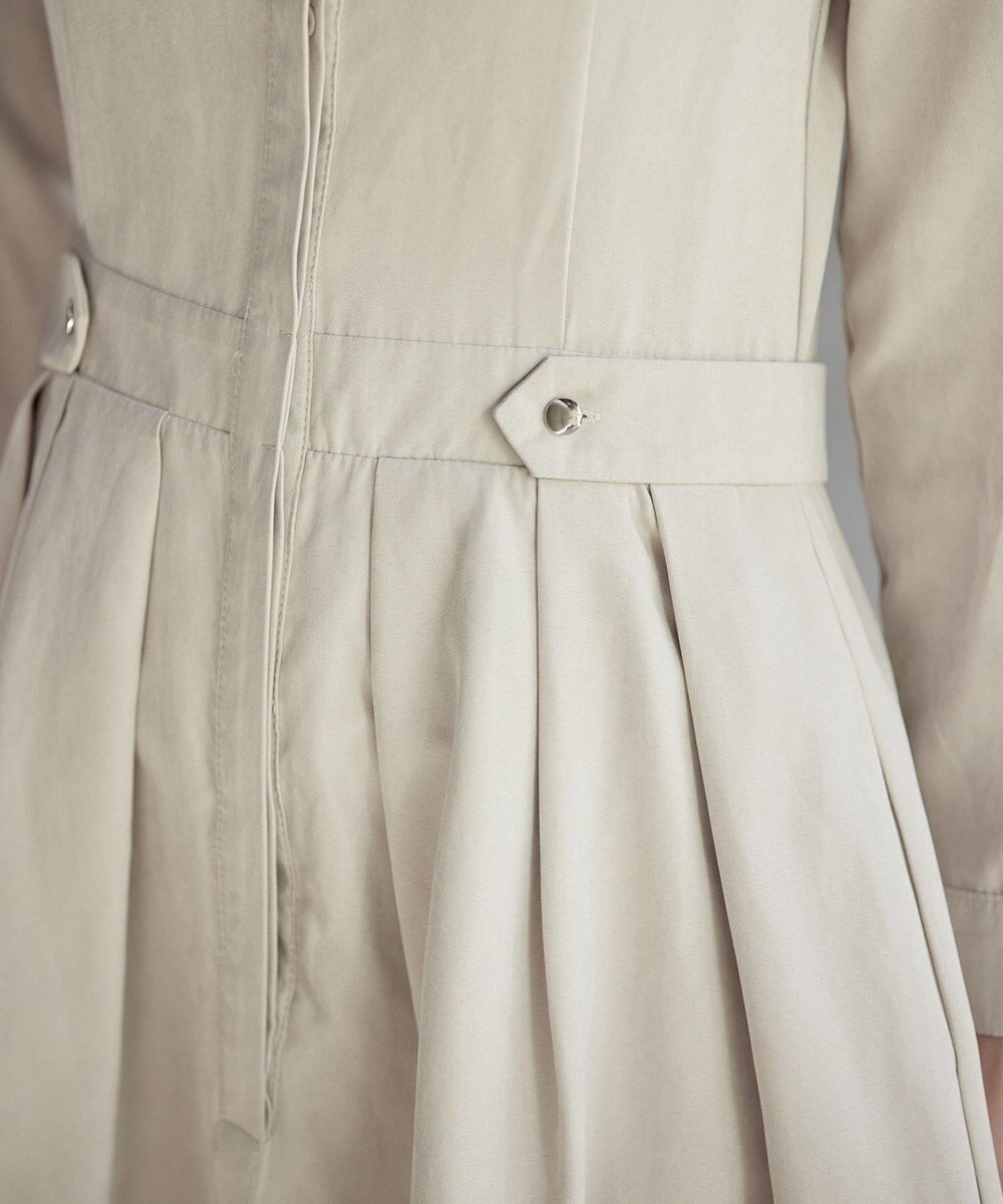 Tiaclasse 【新色追加・洗える】ピーチスキンバンドカラーワンピース 