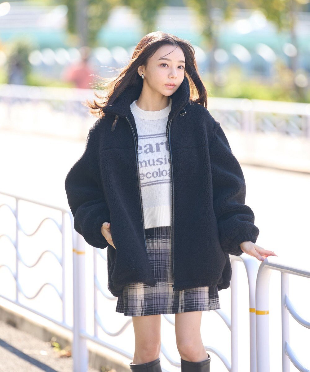 earth music&ecology ボアルーズブルゾン 