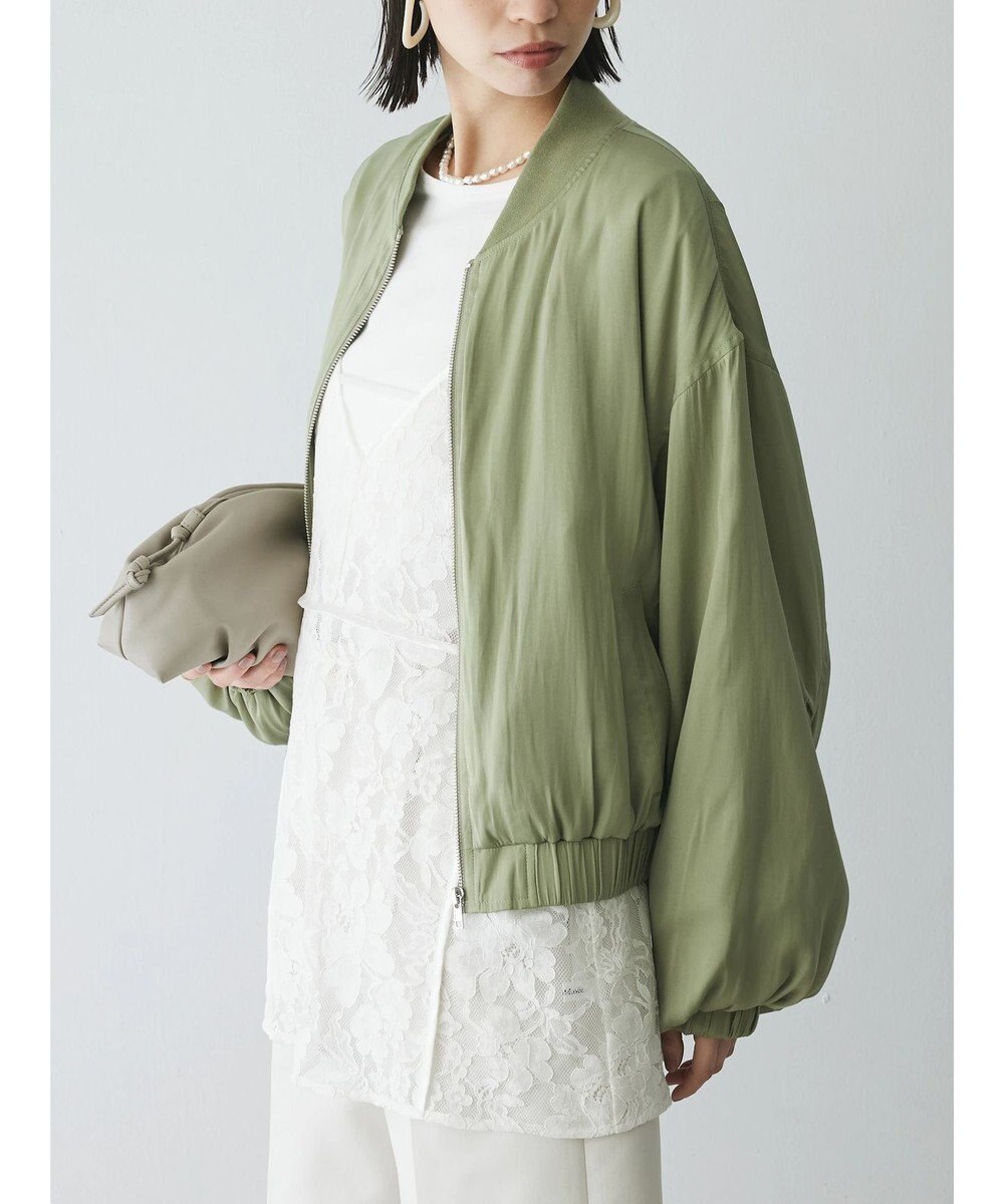 Green Parks AnriettMusee シャーリングスリーブＴシャツ＋レースキャミソールＳＥＴ 