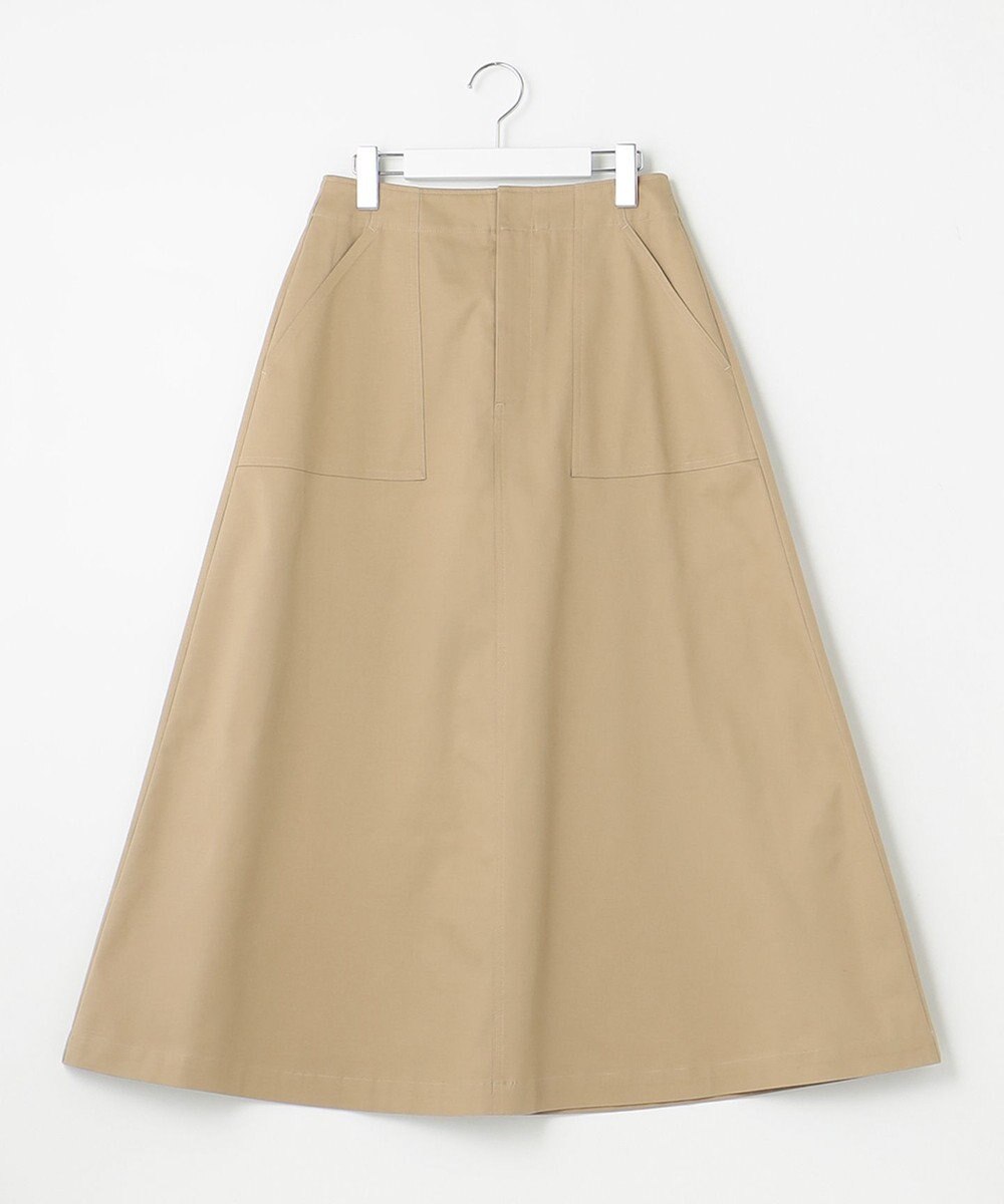 UNFILO 【GLOW 6月号掲載/洗える/ストレッチ】ライトコットン スカート 