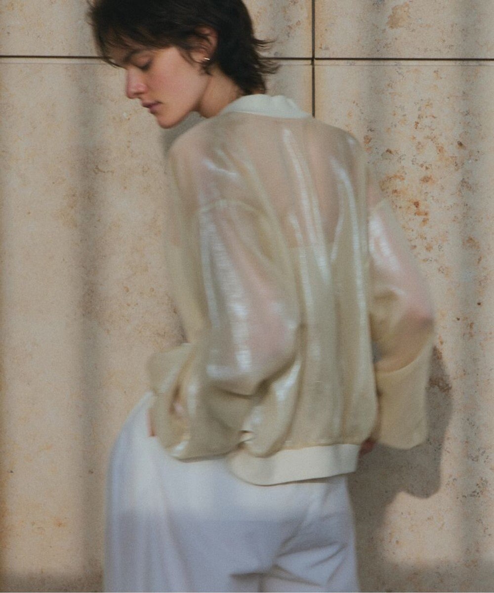 NAVE 【Nave・シアー素材】ラメボイル ブルゾン 