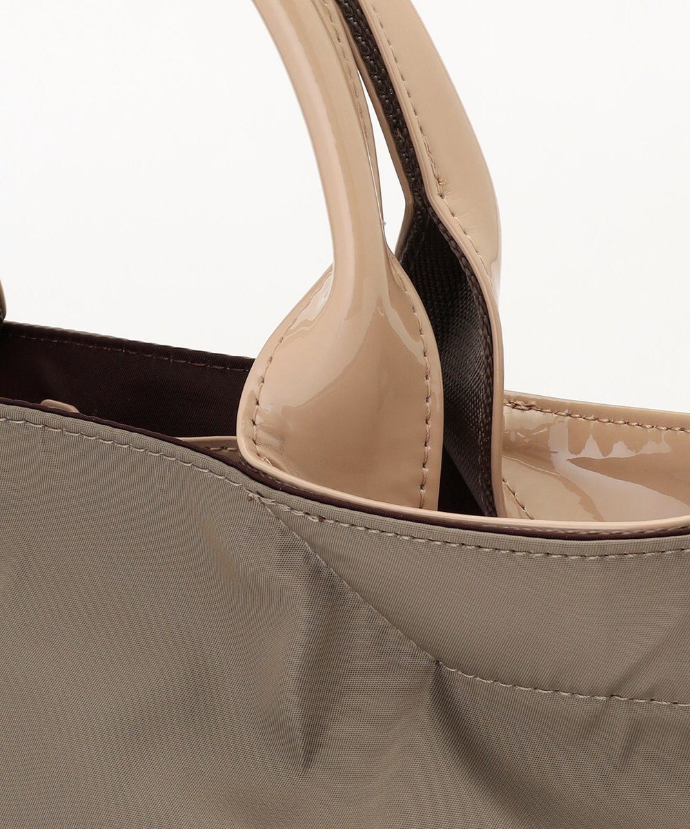 LA BAGAGERIE ツイルナイロン×エナメル 2WAYトートバッグ Sサイズ 