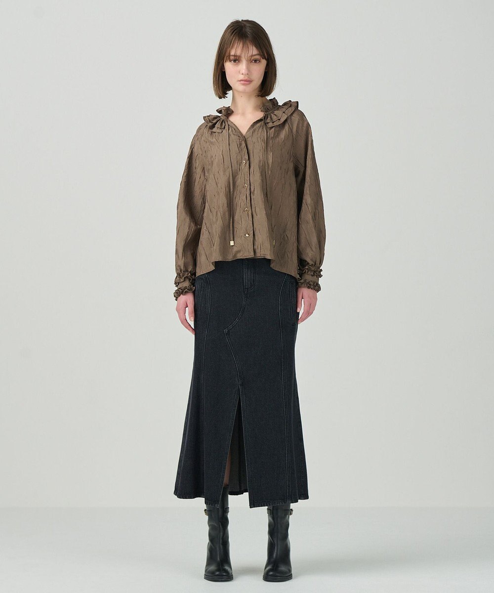 GRACE CONTINENTAL フリルカラーブラウス 