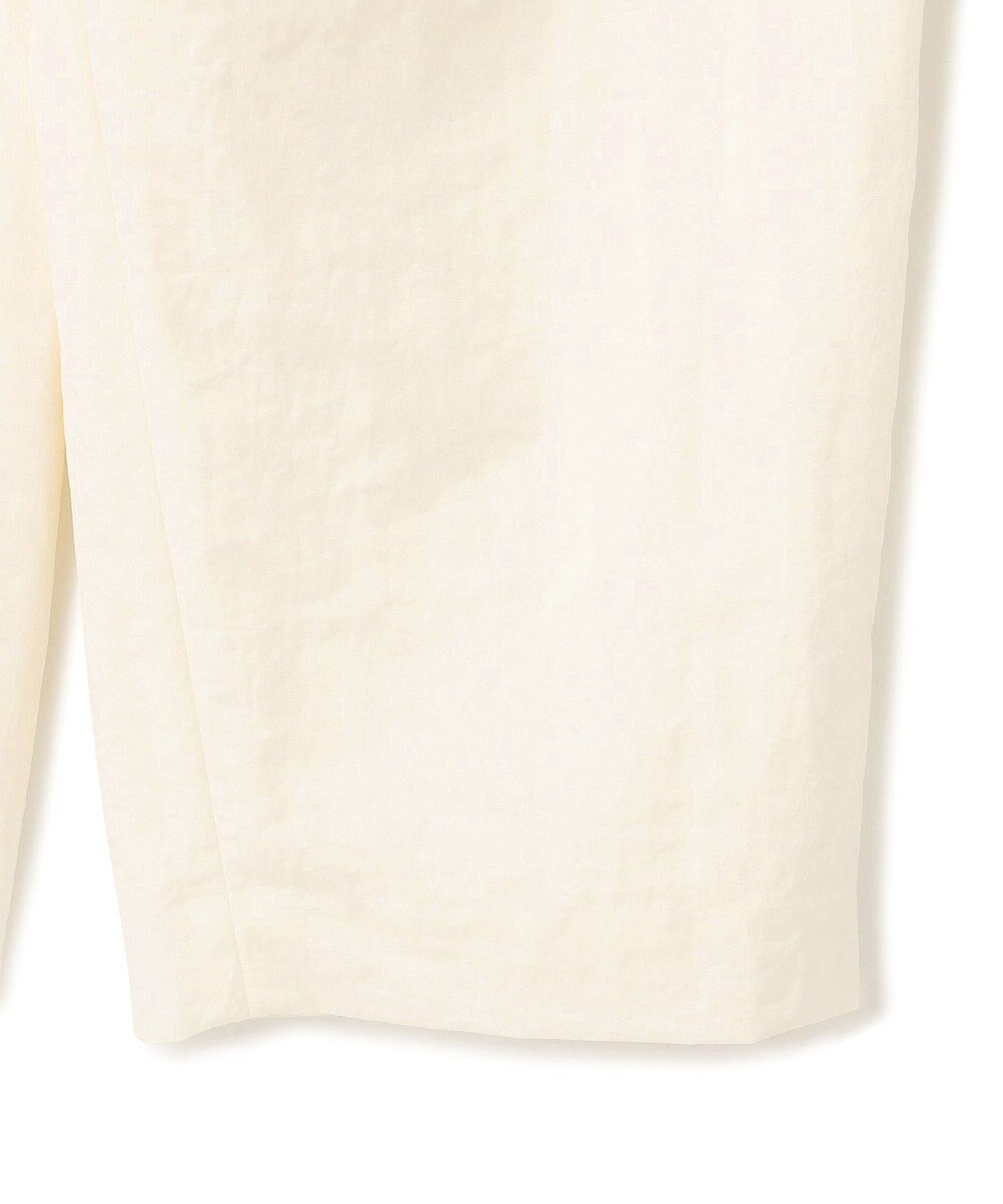 BEIGE， 【洗える】CROCUS / カービーシルエットタックパンツ 