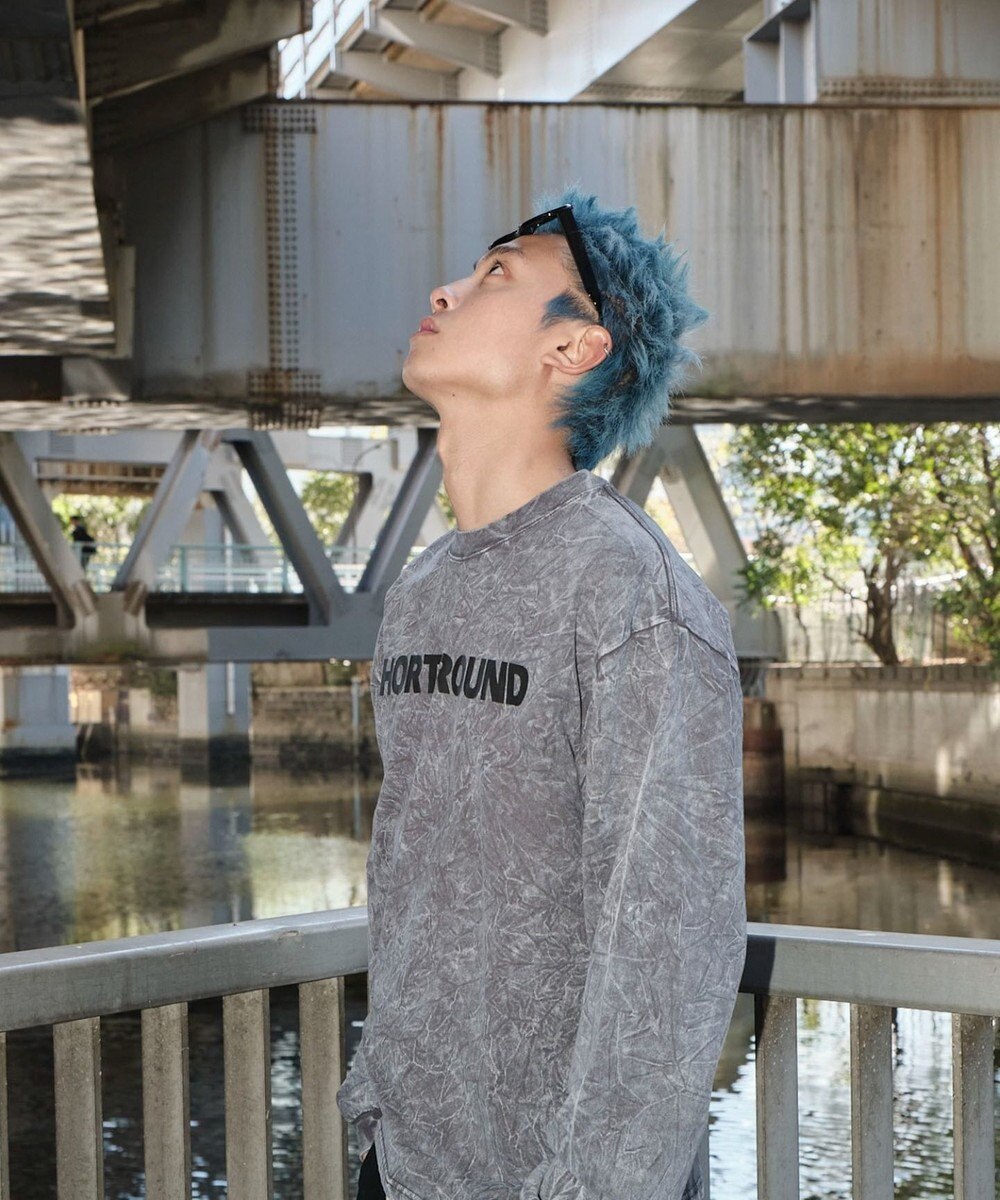 WEGO 【ユニセックス着用ITEM】ケミカルウォッシュグラフィックT（LS） 