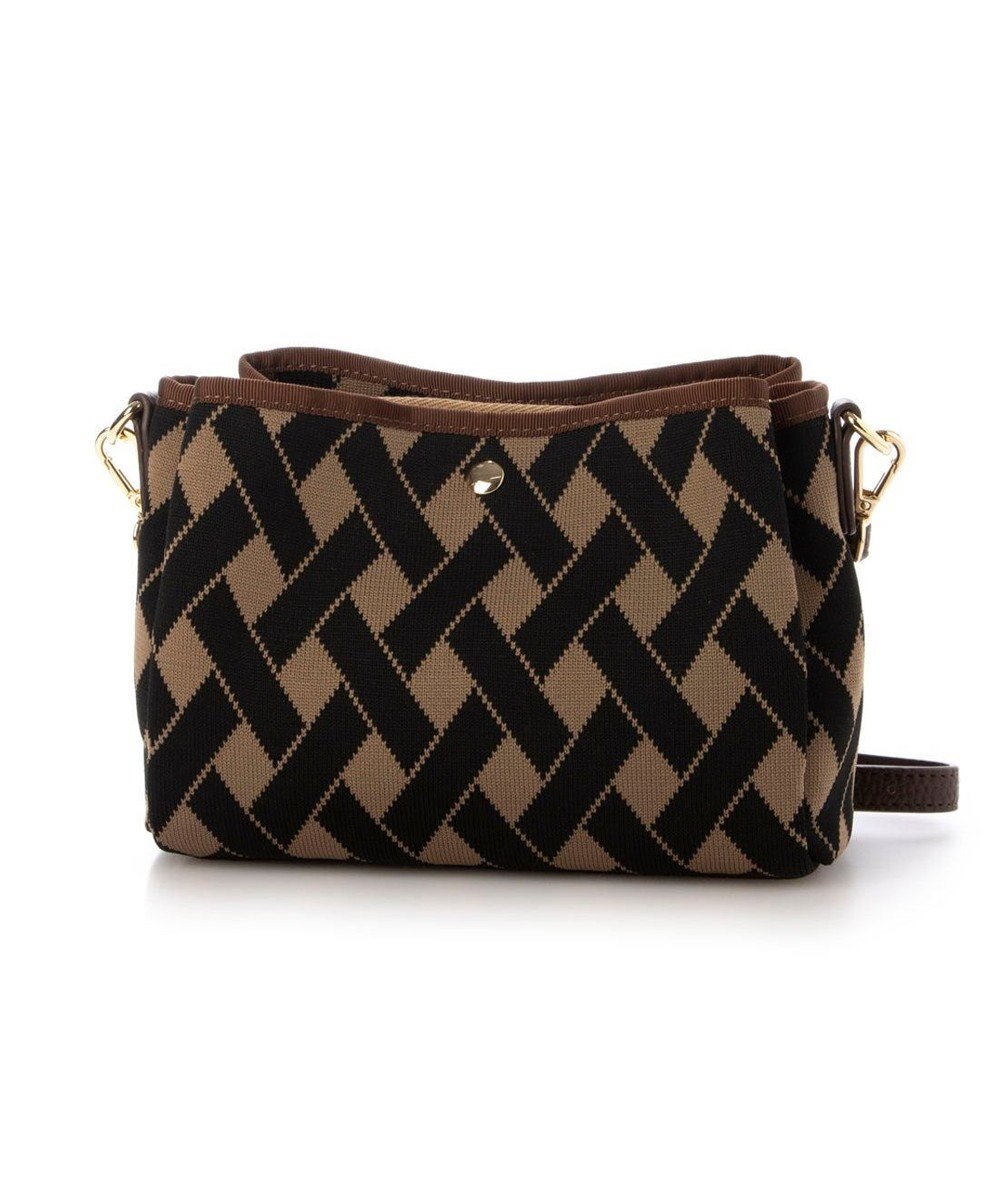 UNBILLION カシュカシュ cachecache / 柄アソートジャガード三つ口ショルダーバッグ 