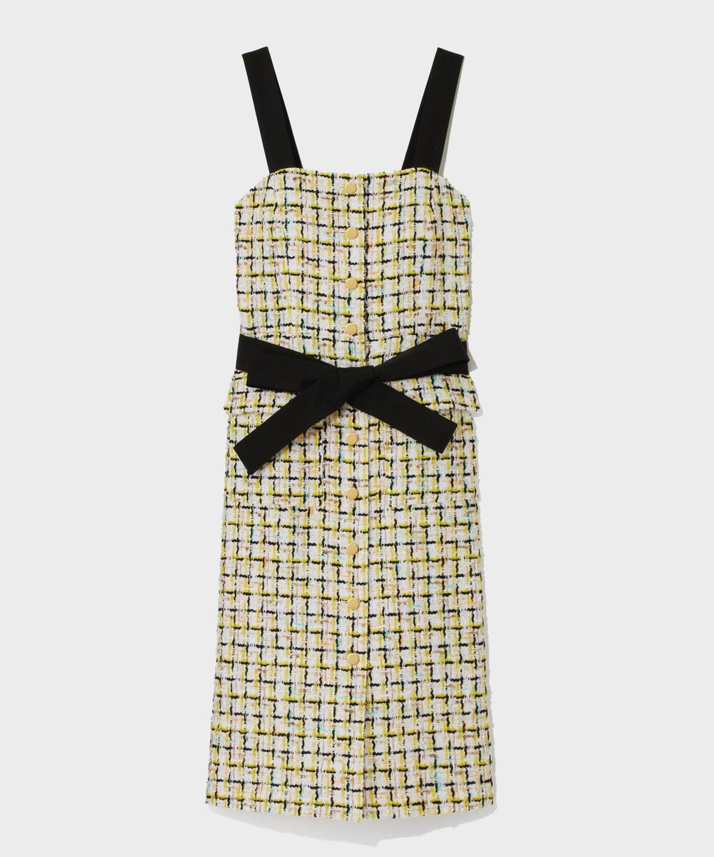 GRACE CONTINENTAL チュールヤーンツイードワンピース 