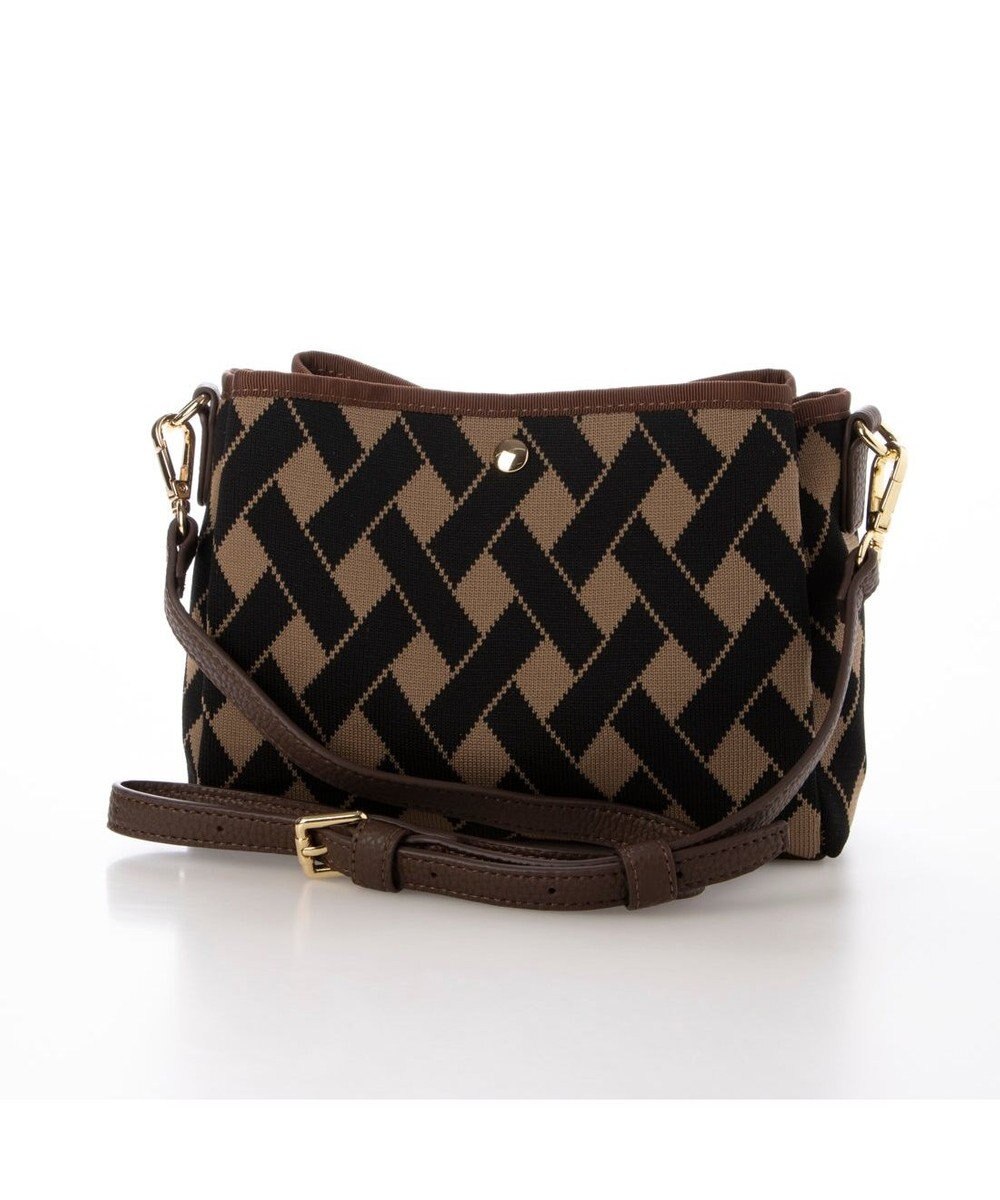 UNBILLION カシュカシュ cachecache / 柄アソートジャガード三つ口ショルダーバッグ 