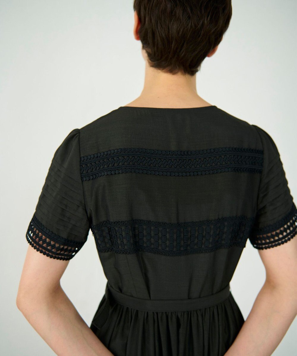 GRACE CONTINENTAL レース切替フレアワンピース 