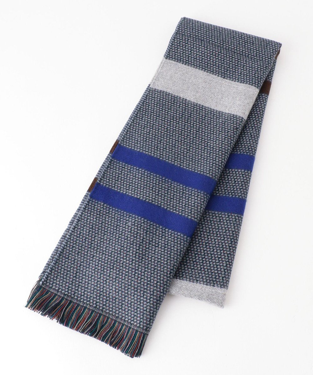 JOSEPH ABBOUD 【フランス製】ランダムボーダー ストール 