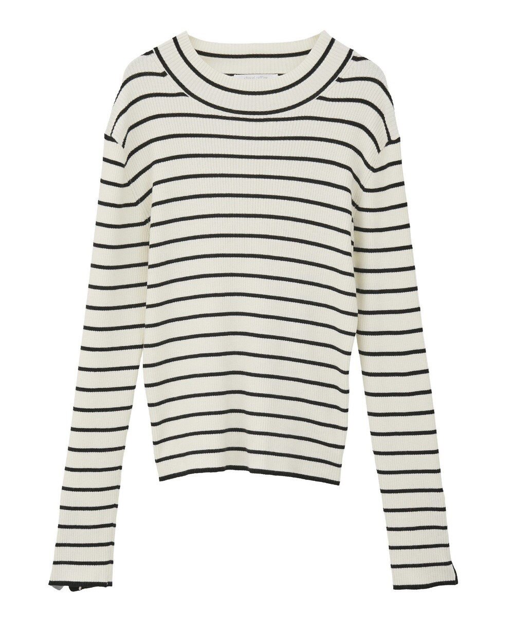 Green Parks 袖口金釦リブニットプルオーバー 