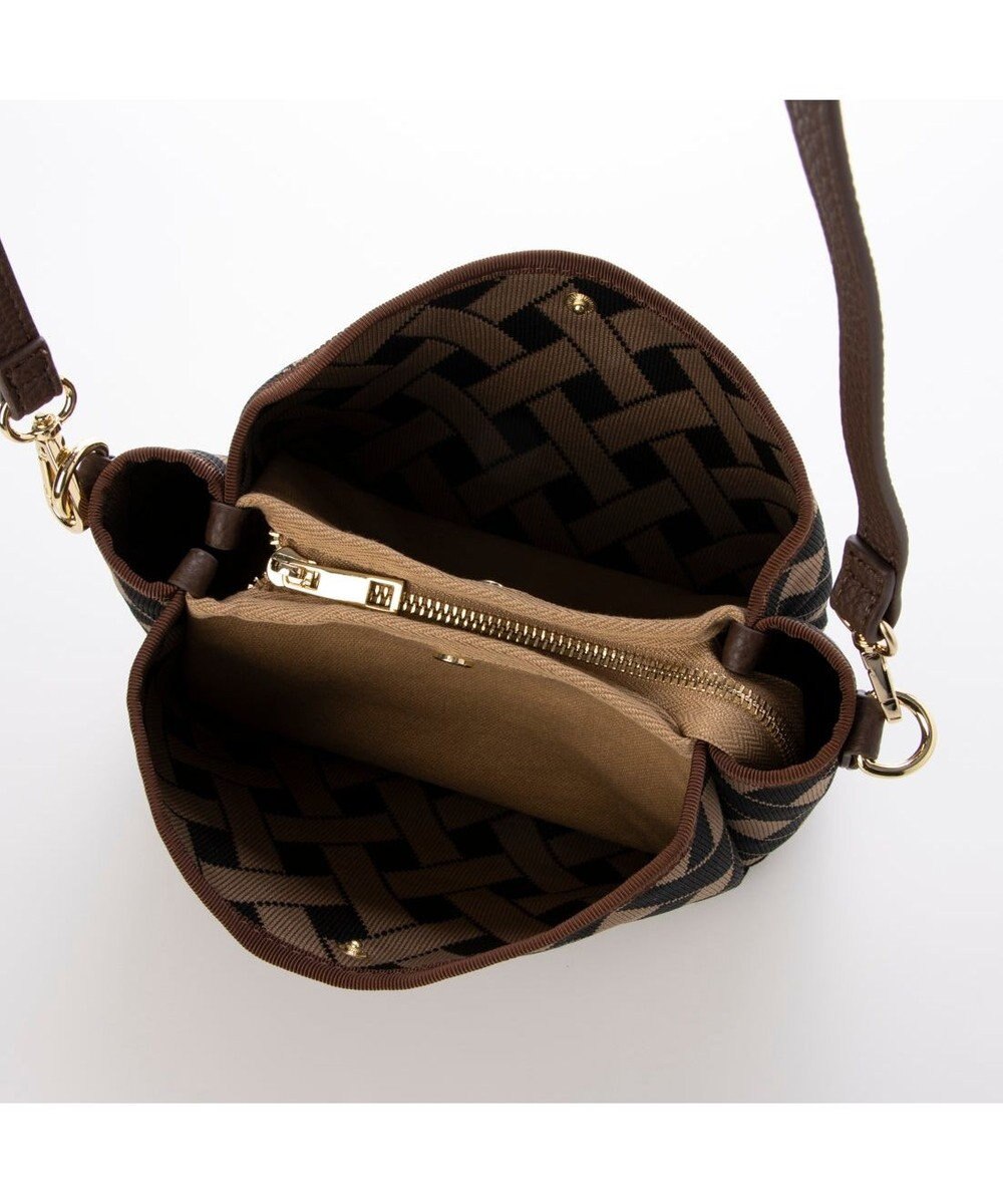 UNBILLION カシュカシュ cachecache / 柄アソートジャガード三つ口ショルダーバッグ 