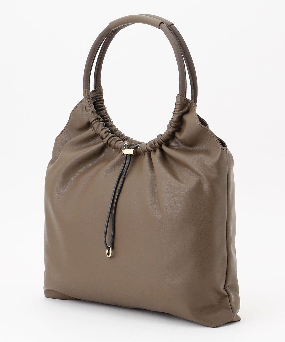 J.PRESS LADIES 【A4サイズ収納可】ドロストギャザー トート バッグ 