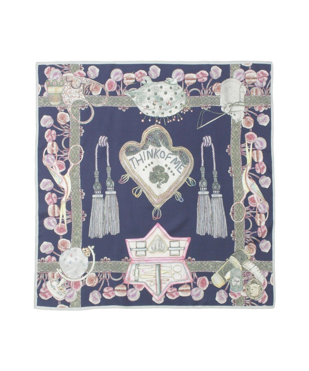 MOONBAT SWASH LONDON(スウォッシュロンドン） シルクツイルスカーフ THINK OF ME 68×68cm 日本製 