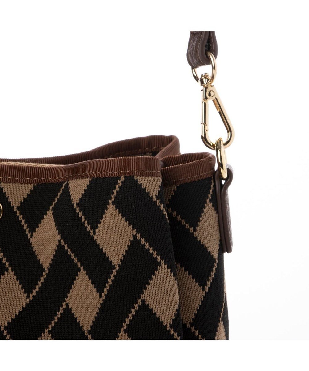 UNBILLION カシュカシュ cachecache / 柄アソートジャガード三つ口ショルダーバッグ 