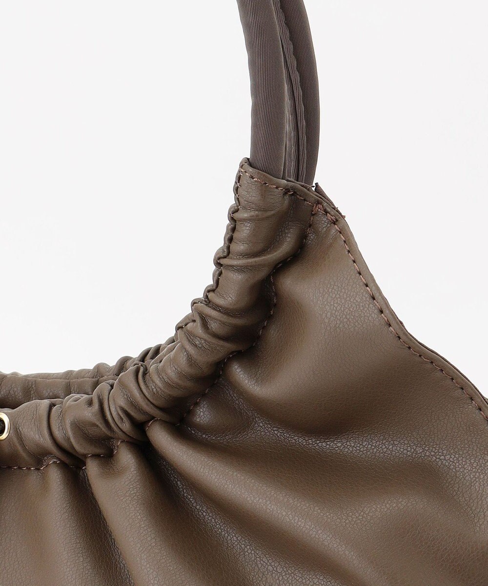 J.PRESS LADIES 【A4サイズ収納可】ドロストギャザー トート バッグ 