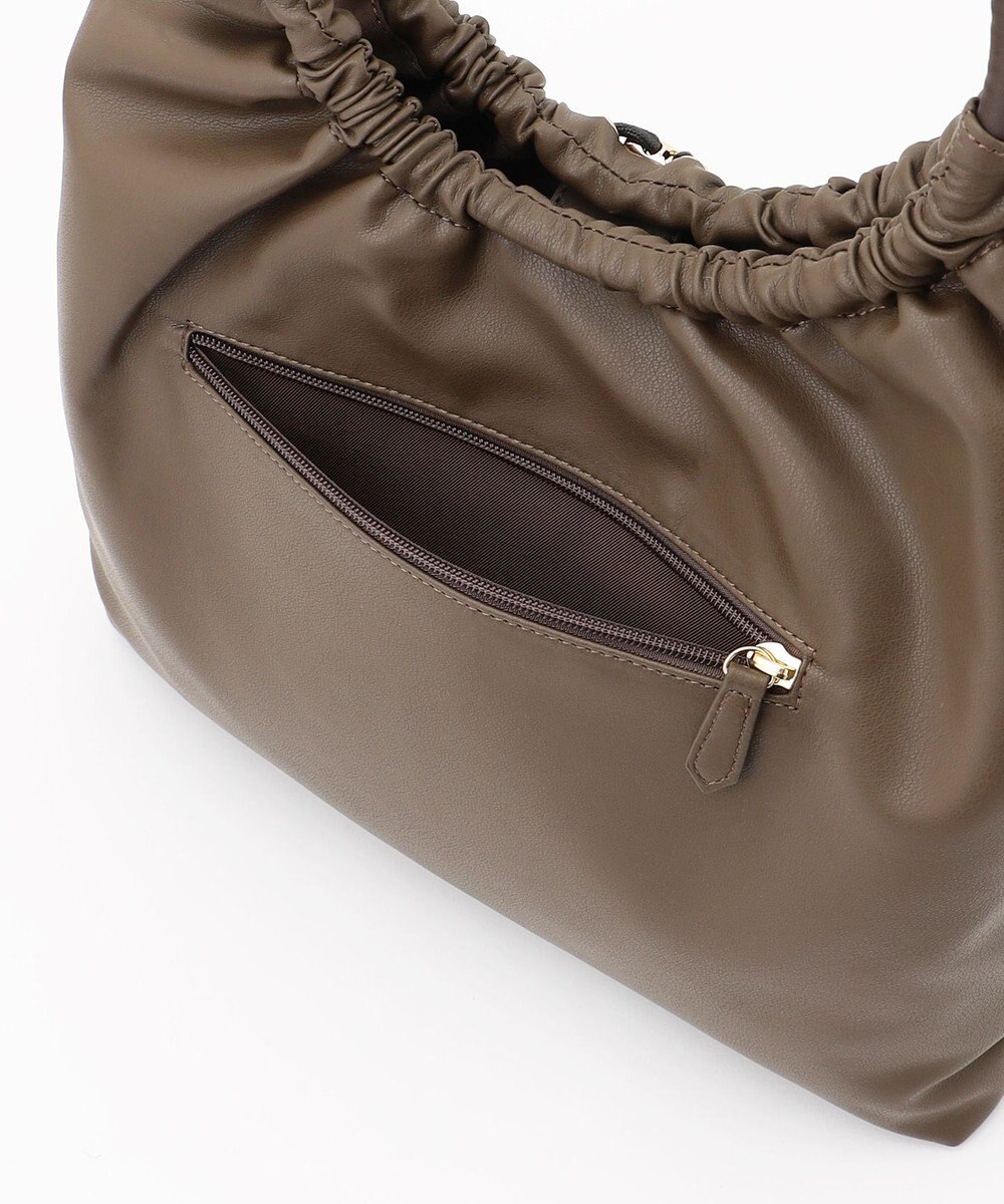 J.PRESS LADIES 【A4サイズ収納可】ドロストギャザー トート バッグ 