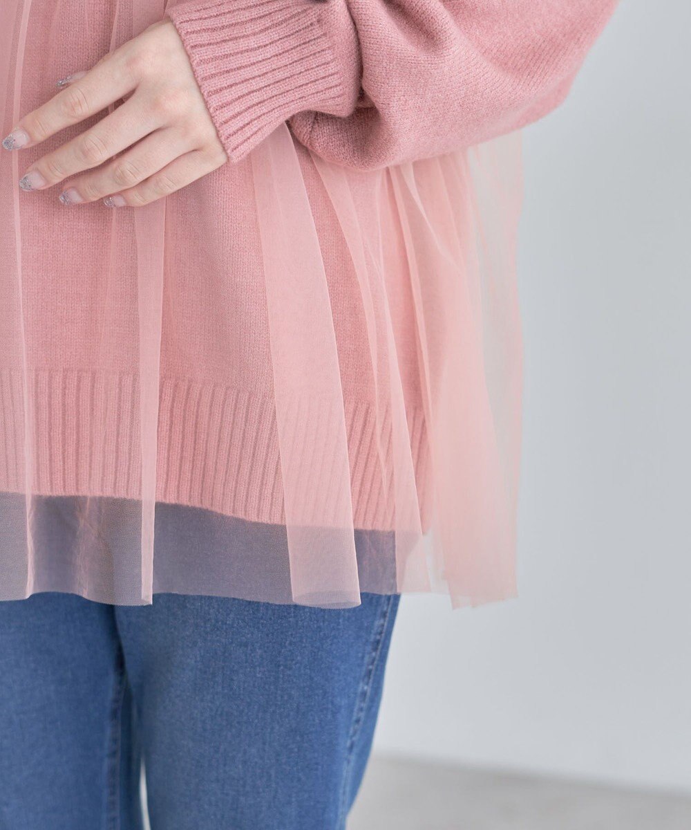 Green Parks ・ＡＮＤＳＥＡＲＣＨ　チュールレイヤードニット 