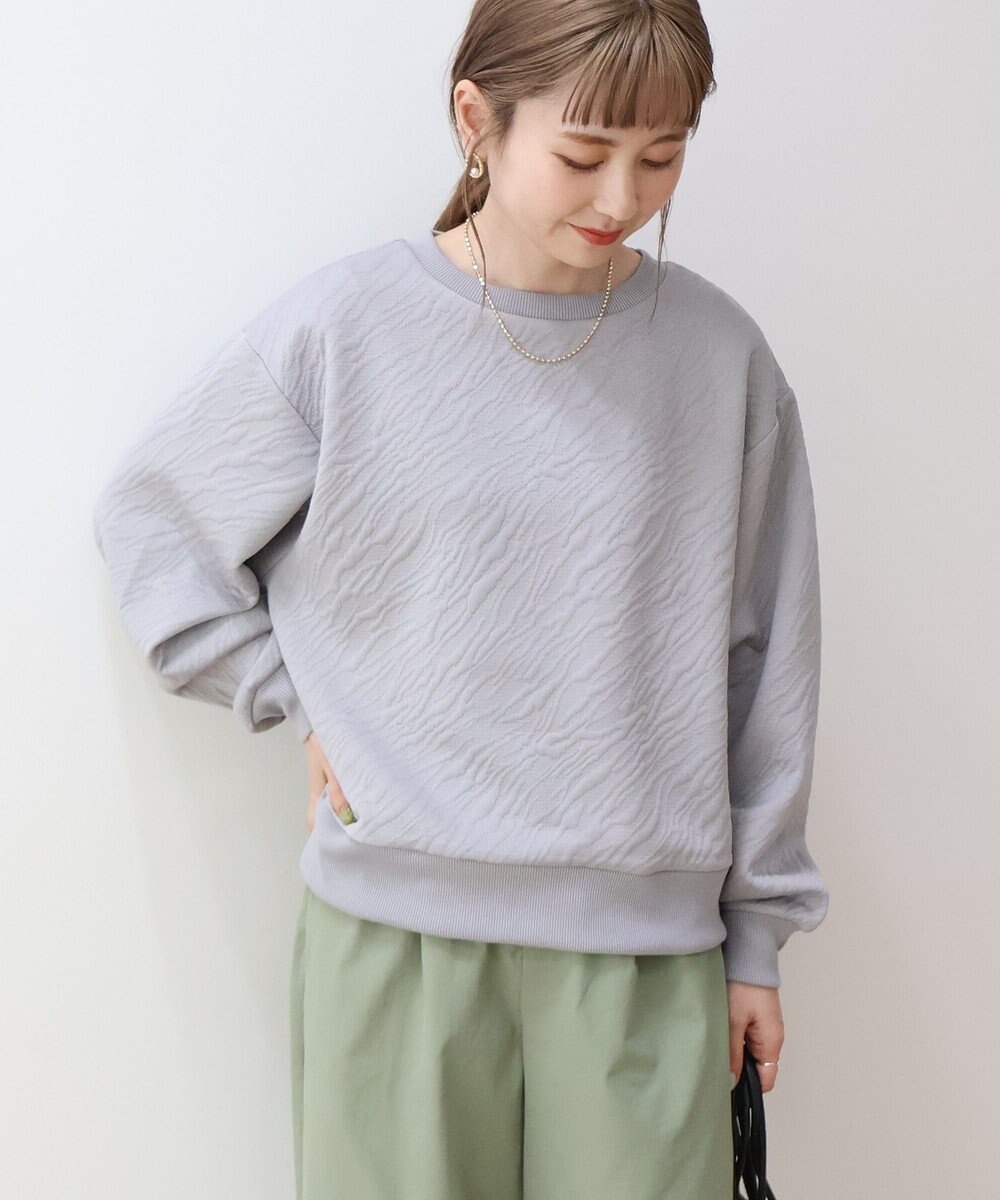 AMERICAN HOLIC ゼブラ柄ジャガードカットプルオーバー 