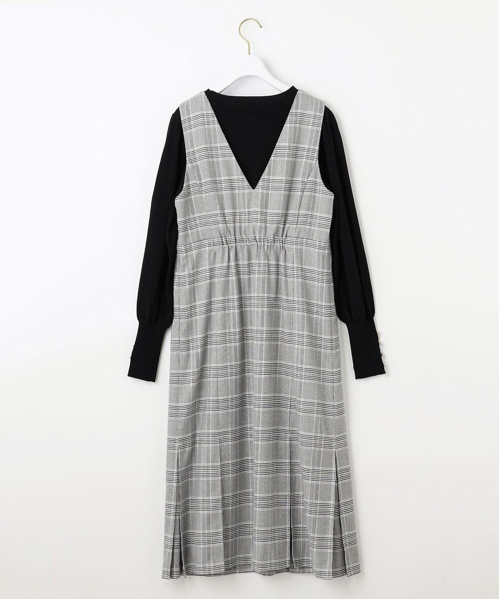 ANY SIS 【2SET】チェック ジャンパースカート× ニット 