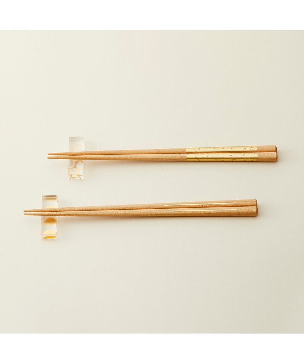 PRESENTERS ROOM toumei / 箔 hashi+hashioki 木箱入り2セット い 