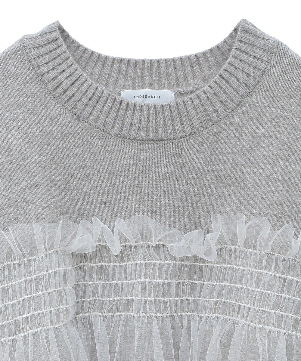 Green Parks ・ＡＮＤＳＥＡＲＣＨ　チュールレイヤードニット 