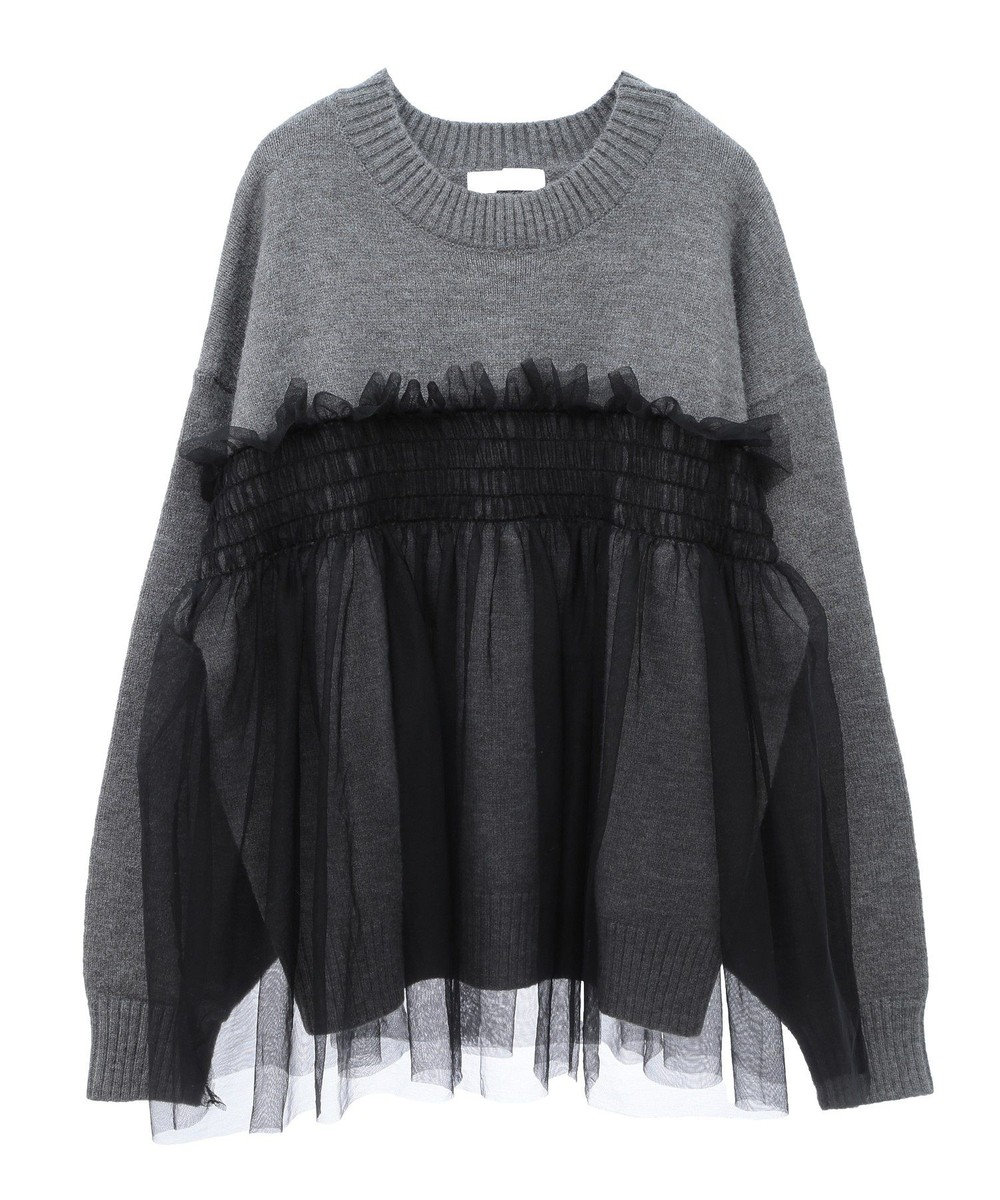 Green Parks ・ＡＮＤＳＥＡＲＣＨ　チュールレイヤードニット 