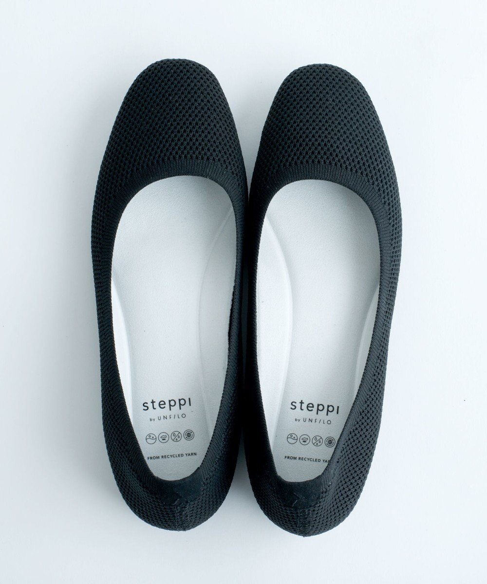 steppi “撥水＆洗えるニットシューズ” バレエ パンプス 