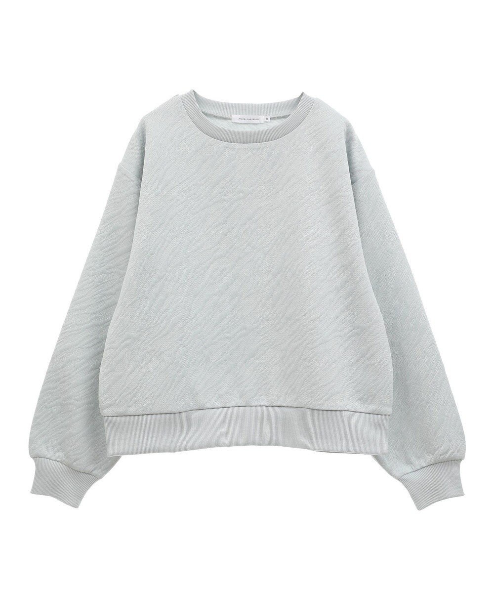 AMERICAN HOLIC ゼブラ柄ジャガードカットプルオーバー 