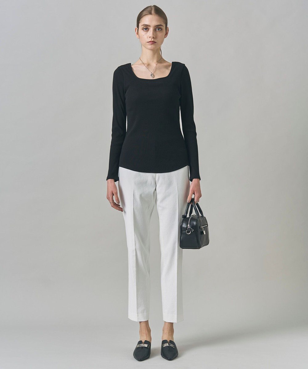 ICB 【洗える】【OUR WACOAL コラボ】カップイン スクエアネックロングTシャツ 