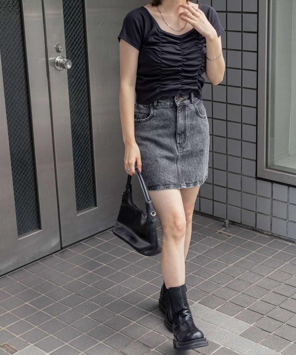 WEGO 2WAYシャーリングオフショルT 