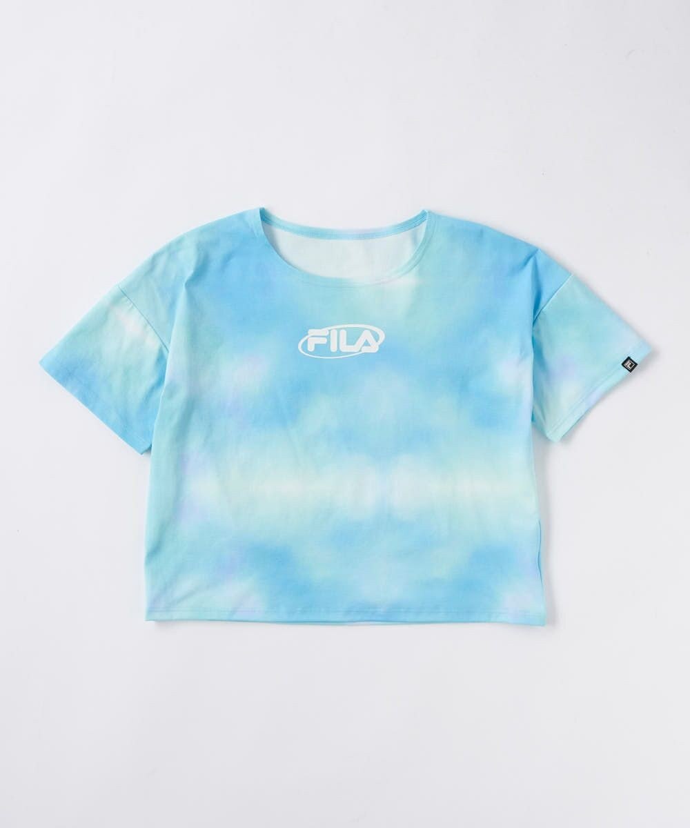 OP／FILA 【FILA】スクール水着 水陸両用Tシャツ付き 捲れ防止タンキニ 