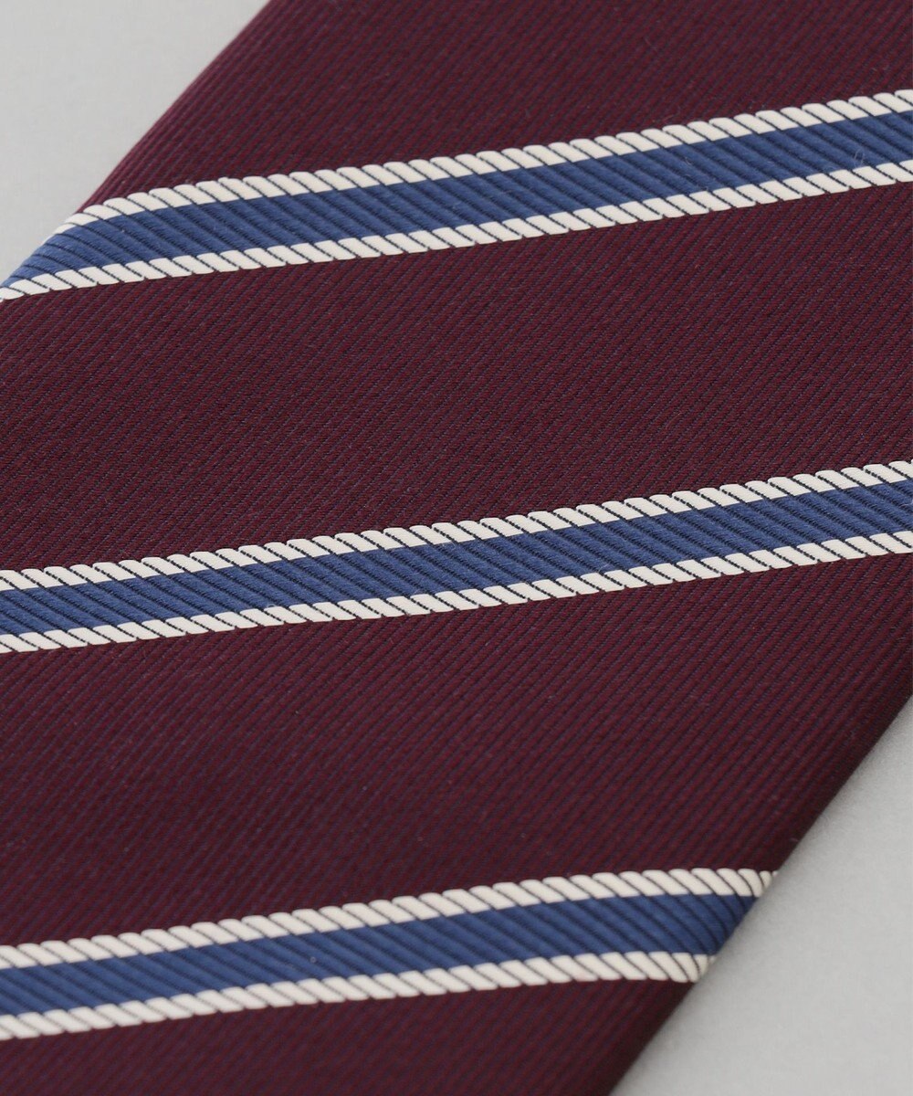 GOTAIRIKU リクルートにも【日本製】シルク ネクタイ_レジメンタル 