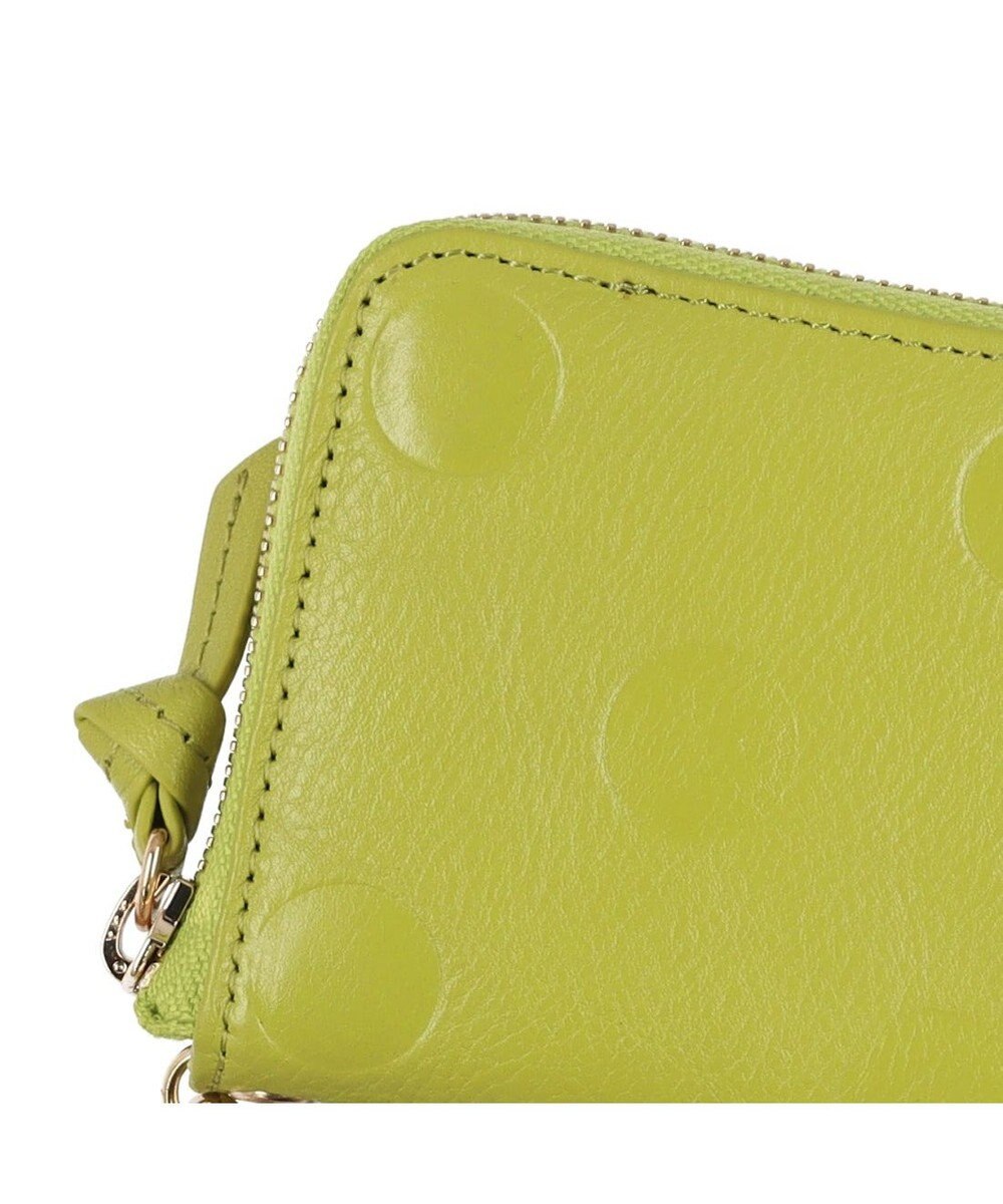 UNBILLION ペルケ perche / ドット型押しパームフィットストラップウォレット 