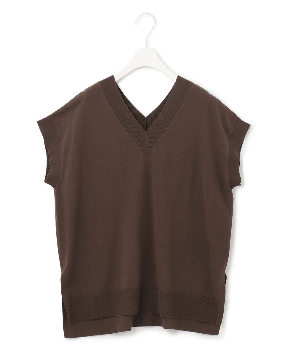 ICB 【洗える】 ガスコットンハイゲージ Vネックニット 