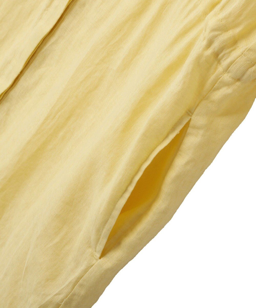 YECCA VECCA フレンチリネンドロストワンピース 