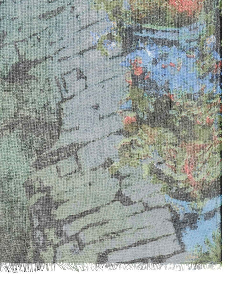 MOONBAT Hanato(ハナト) コットンシルクビッグストール／70×175cm 