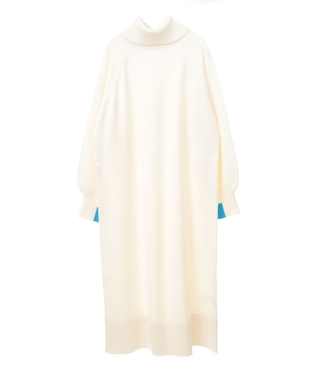 AMERICAN HOLIC バイパチバイカラーモックネックニットワンピース 