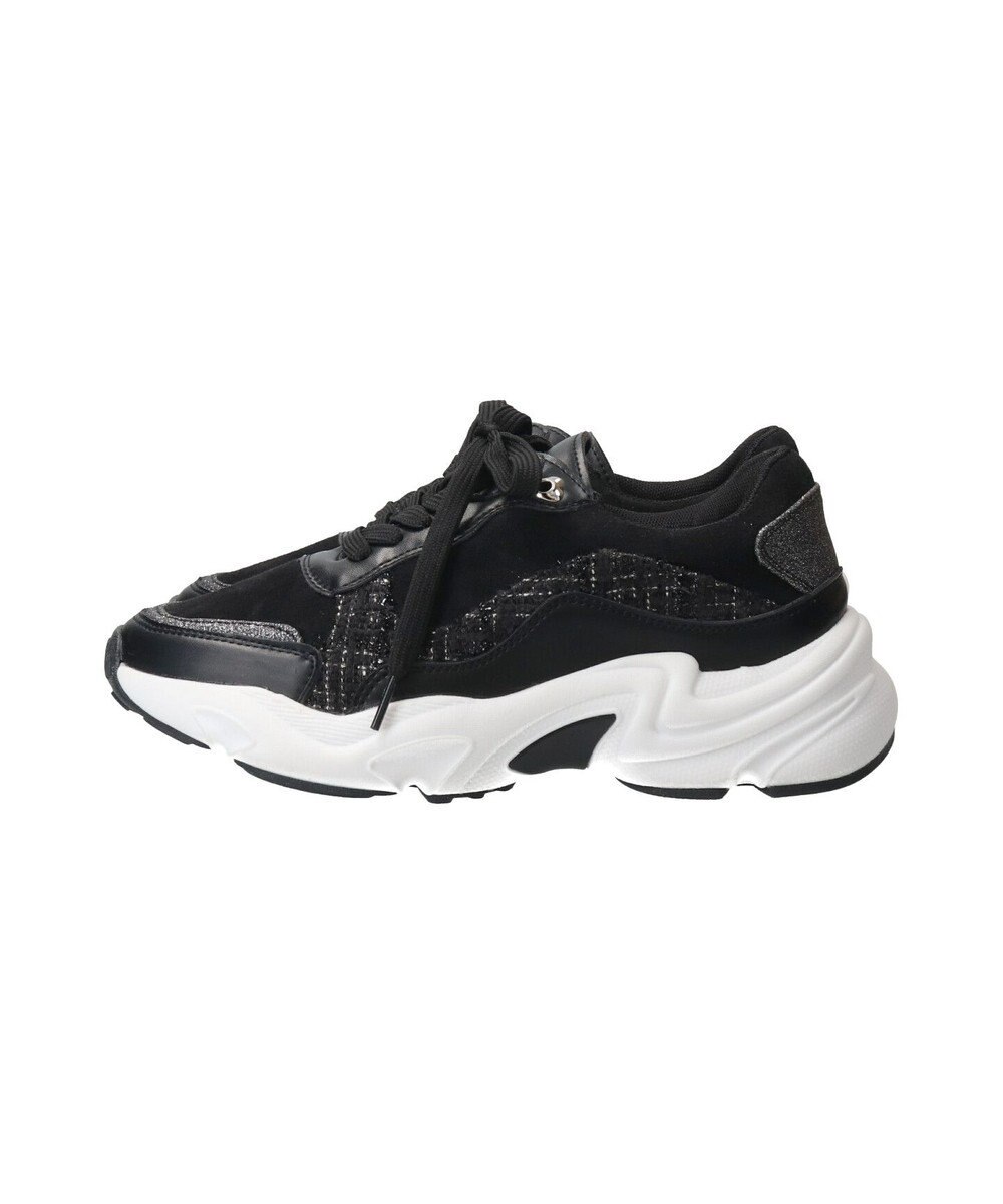 Bridget Birkin 【Bridget Birkin】ラメツイードコンビスニーカー 