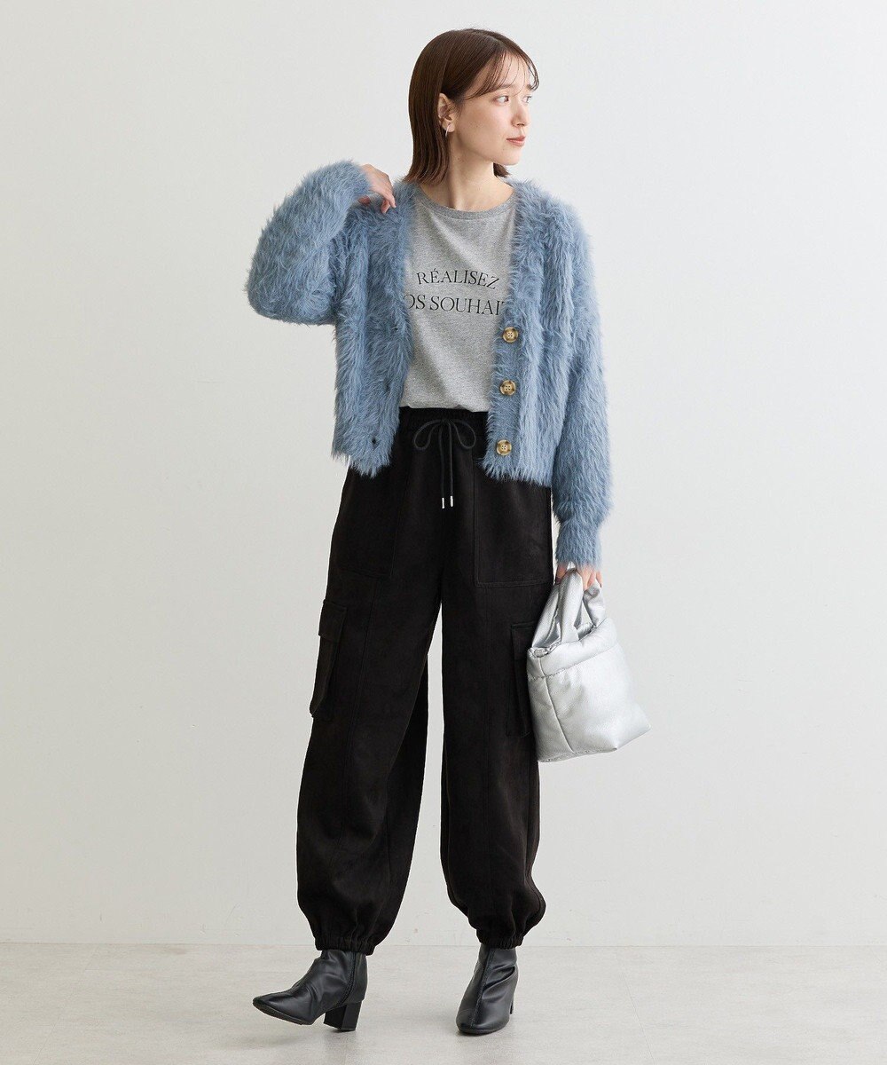 Green Parks ・Ｐｅｔｉｔ　Ｆｌｅｕｒ　シャギーニットカーディガン 