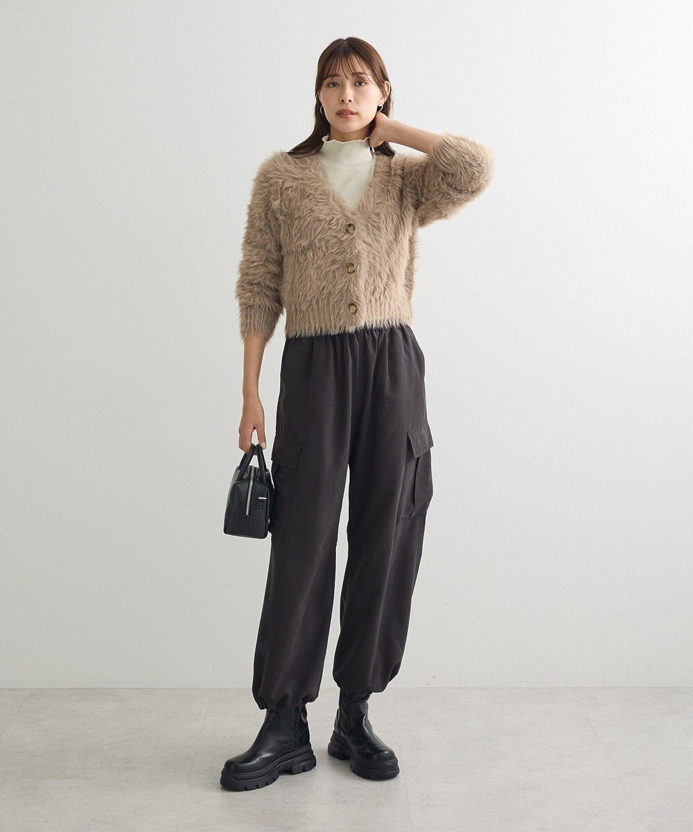 Green Parks ・Ｐｅｔｉｔ　Ｆｌｅｕｒ　シャギーニットカーディガン 