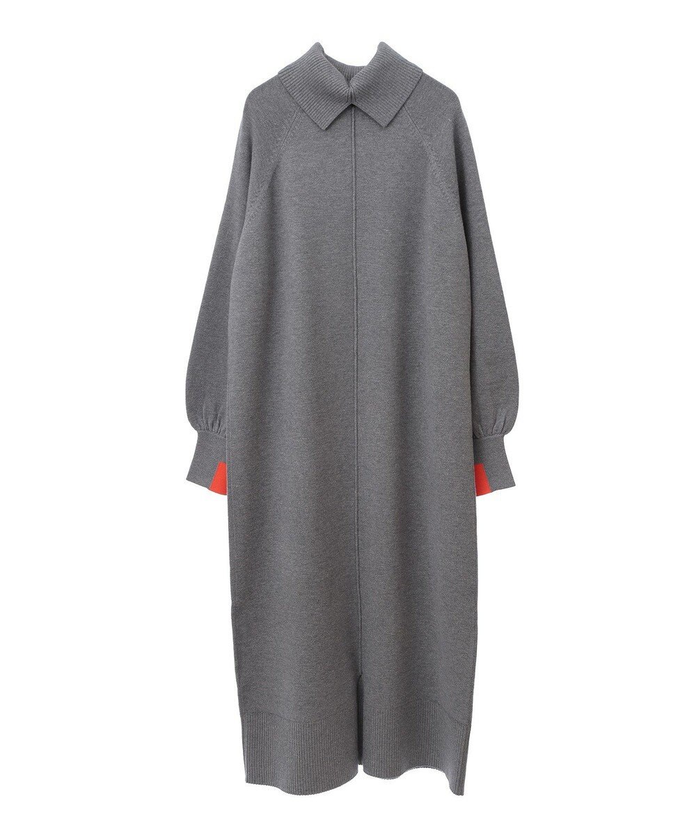 AMERICAN HOLIC バイパチバイカラーモックネックニットワンピース 