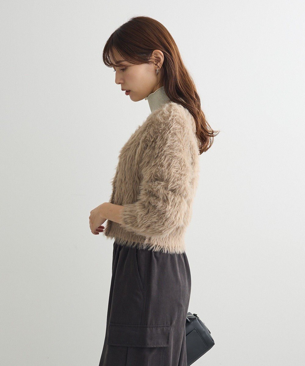 Green Parks ・Ｐｅｔｉｔ　Ｆｌｅｕｒ　シャギーニットカーディガン 