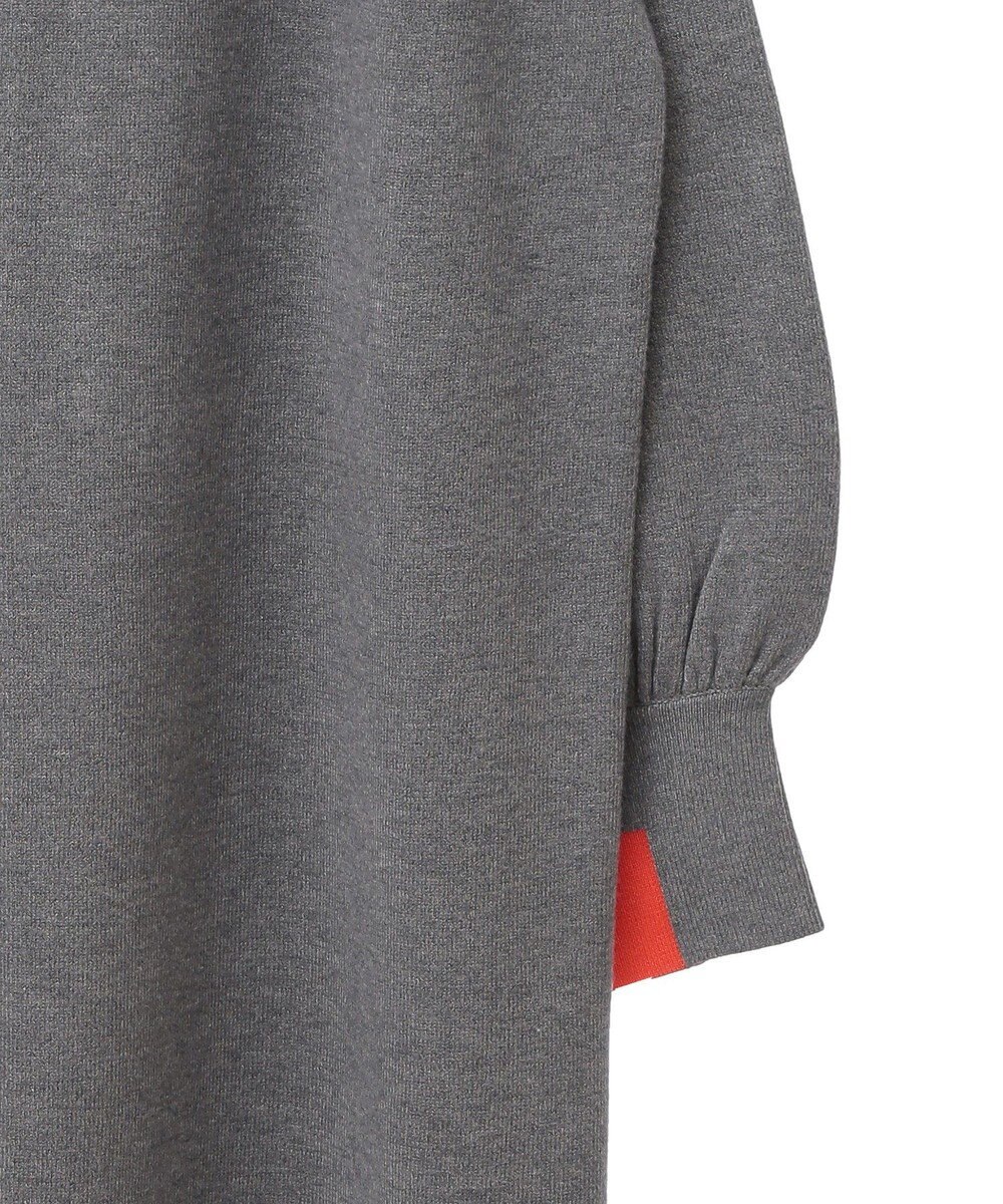 AMERICAN HOLIC バイパチバイカラーモックネックニットワンピース 